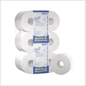 8522 SCOTT® ESSENTIAL™ Toilet Tissue - Jumbo roll / White / 180