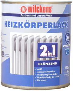 Wilckens 2in1 Heizkörperlack weiß glänzend/seidenmatt