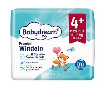 Babydream Windeln in den Größen Newborn, Mini, Midi, Maxi und Ma ...