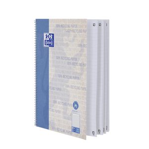 Oxford Recycling, Landré Recycling, Landré Office Recycling and Bantex Recycled Collegeblock in various designs