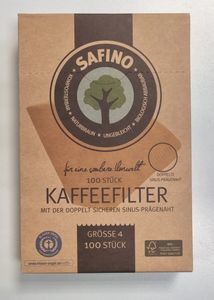 SAFINO Kaffeefilter Größe 4