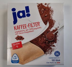 ja! Kaffeefilter Größe 4