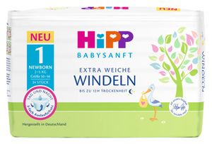 Hipp Babysanft diaper size Micro, NB, Mini, Midi, Maxi, Junior, XL