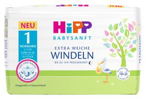 Hipp Babysanft Windeln Größe Micro, NB, Mini, Midi, Maxi, Junior, XL
