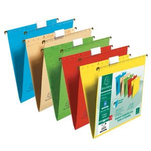 Buy Exacompta Bee Blue Box File 40mm Spine PP A4 Assorted (Pack of 8)  59140E from Codex Office Solutions Ireland