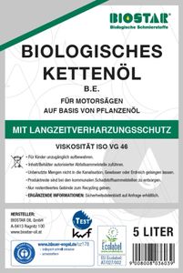 BIOSTAR Biologisches Kettenöl VG 46