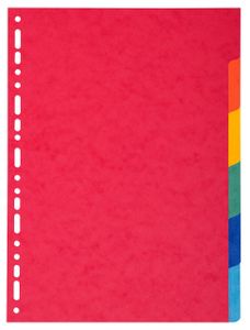 Schreibwelt Recycled dividers in vivid colours, in different versions