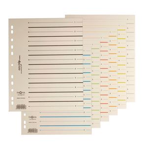 PAGNA Dividers Easy Rip, A4 format , pack, 10/100 dividers, different designs