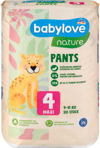 babylove nature Pants, Größe 4 (Maxi), 5 (Junior) und 6 (XXL)