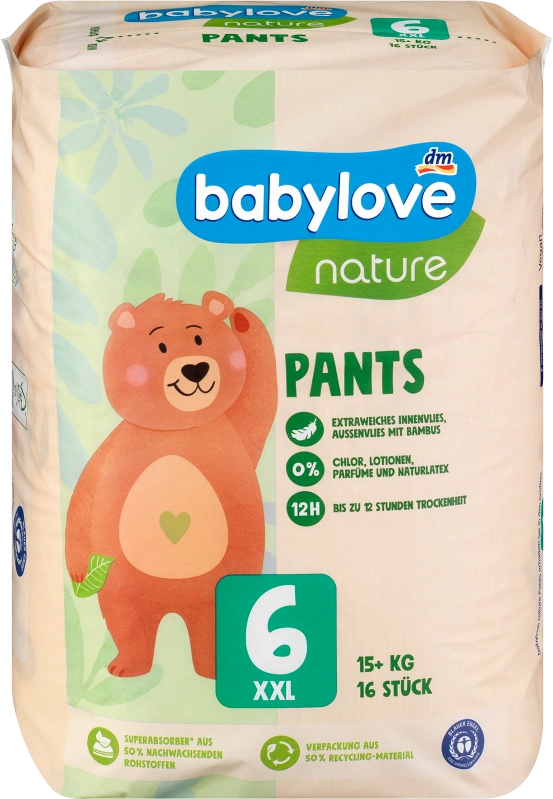 Love & Green Öko-Windeln Größe 6 - Umweltfreundliche Höschen Für Babys Ab 16 Kg