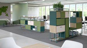 CEKA cabinet system CombiNeo; Ways; incl. sliding doors, fronts and back walls made of NeoTex