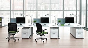 REISS Office furniture; desks: Tabilo, Inteo, Idealo, Standard, Trailo, Standard RH-RR-VH-VV, Novo, Eco N2, Eco V; surface: melamine coated; except wood parts and fleece accessories