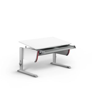 moll prime Champion / Winner / Joker; children's and youth desk program; surfaces: melamine resin coating; table sides also lacquered (various colours); solid wood oiled; powder-coated base frame; models according to the appendix.
