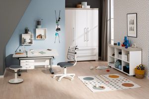 PAIDI Schoolworld - Desks; finishes/coatings (depending on product): Melamine resin coating, partly solid lacquered. Models according to the appendix.