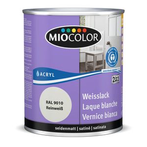 MIOCOLOR ACRYL Weisslack seidenmatt