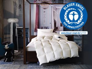 billerbeck E23 Inga® Kissen und Decken mit Baumwollbezug (100% Baumwolle), gefüllt mit Federn und Daunen