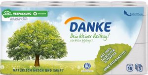 DANKE Toiletpaper 3 ply 150 sheet 16 rolls