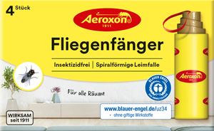 Aeroxon Fliegenfänger und Stall-Fliegenfänger, spiralförmige Leimfalle