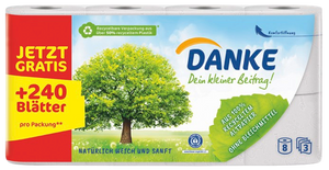 DANKE Toilettenpapier 3 lg. 8 Rollen Promo