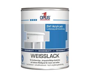 OPUS1 Acryl-Weisslack  -  seidenmatt