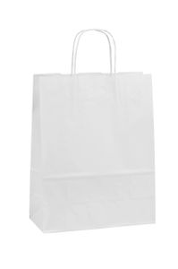 Toptwist® Toptwist carrier bags (printing an non printing) white paper