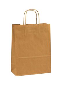 Toptwist® Toptwist-Carrier Bags brown printing and unprinting