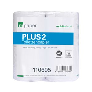 mpaper 811D55 PLUS2 - toilet paper 250 sheets - 110695