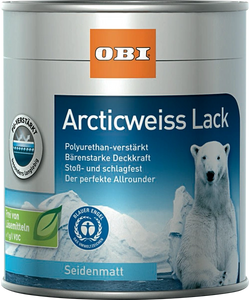 OBI Arcticweiss Lack seidenmatt