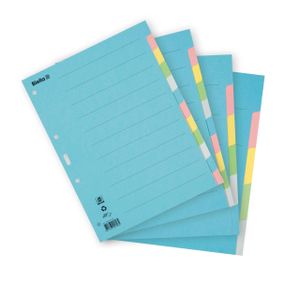 Recycled printed pastel dividers in different versions