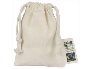 Organic Cotton Gym & Pull Bags, nature, in different formats, unprinted, in accordance to annex