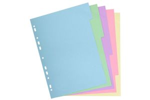 EXACOMPTA Recycled pastel dividers in different versions