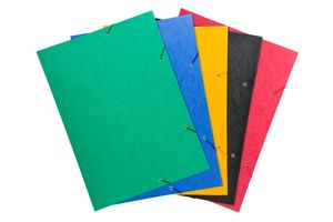 EXACOMPTA Elasticated 3-flap folders in different versions - assorted colours