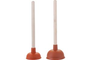 ASW Rubber plunger, with wooden handle