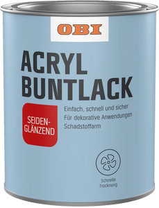 OBI Acryl Buntlack, seidenglänzend