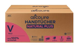 œcolife NATURAL PLUS Handtücher 2lg.