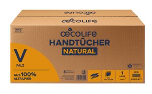 œcolife NATURAL Handtücher 1lg.