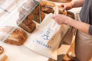 WECARRY Bio-Baumwoll-Mehrwegbeutel für Backwaren