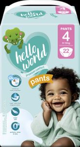 Hello World Pants; Größe: 4,5,6,7 und 8