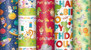 Geschenkpapier aus 100% Recyclingpapier
Geschenkpapier in verschiedenen Längen und Ausführungen