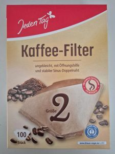Jeden Tag Kaffeefilter Größe 2