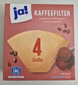 JA! Kaffeefilter Größe 4