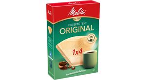 Melitta Filtertüten 1x4/80 Naturbraun