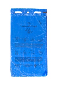 Different types of trash bags and dog waste bags