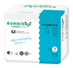 Bambiboo Windeln, Größe 2,3,4,5