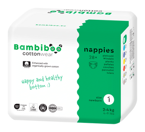 Bambiboo Windeln, Größe 1