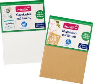 Profissimo Karten/Kuverts und Bastelsortimente aus Tonpapier und Fotokarton