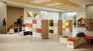 König + Neurath Stauraummöbel, Schranksysteme, Schließfachsysteme,
Regalsysteme, Mobiler Stauraum; Oberflächen: Melaminharzbeschichtung, Fenix Softtouch; Modelle gemäß Anhang zum Vertrag.