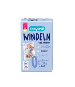 babylove diaper premium; size 0,1,2,3