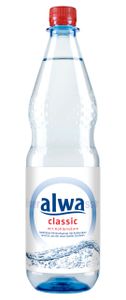 0,5/1,0 Liter PET-Mehrwegflasche, Marken-/Handelsname: alwa Füllgut: Mineralwasser und Getränke auf Mineralwasser-Basis