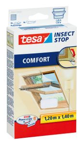 tesa® Insect Stop Comfort Fliegengitter für Fenster und Türen aus Polyester-Gewebe in den Farben schwarz und weiß